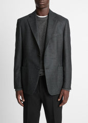 Wool Relaxed Sport Coat in Blazers - CHARCOAL | VINCE Men