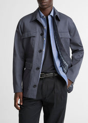 Brushed Cotton Twill Chore Coat in Coats - STUDIO | VINCE Men