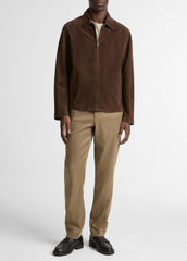 Suede Moto Jacket in Jackets - ESPRESSO | VINCE Men