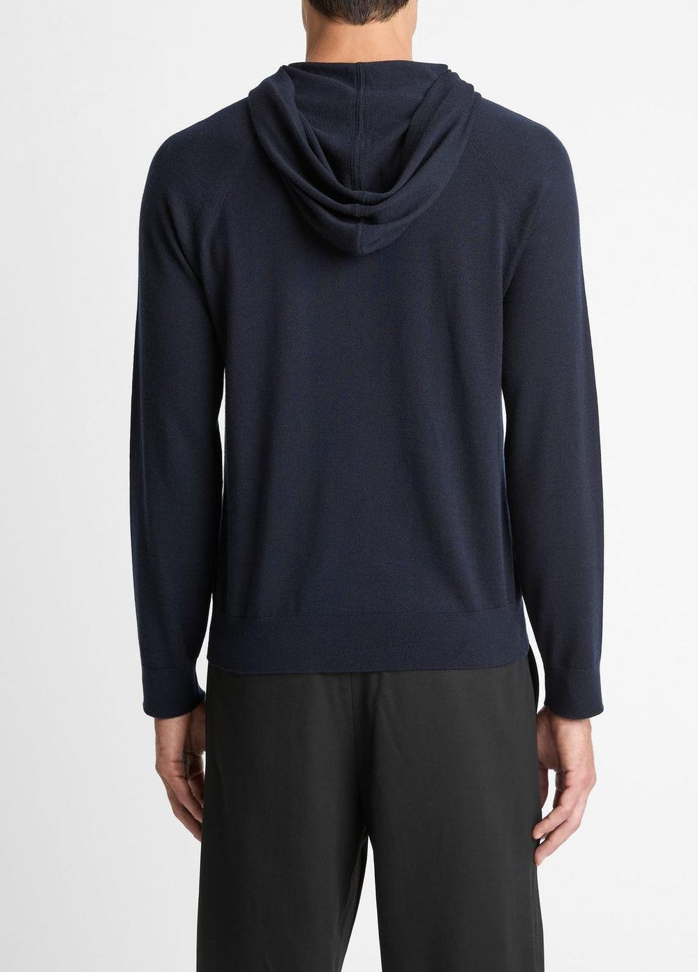Featherweight Merino Wool-Cashmere Hoodie in Sweatshirts & Hoodies - COASTAL BLUE | VINCE Men