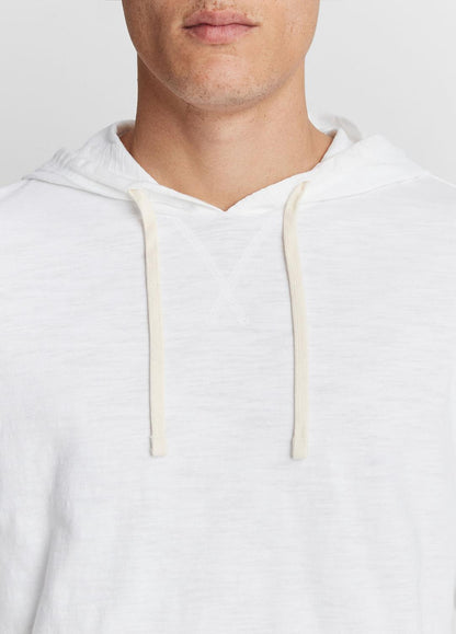 Textured Cotton Hoodie in Sweatshirts & Hoodies - OPTIC WHITE | VINCE Men