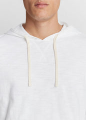 Textured Cotton Hoodie in Sweatshirts & Hoodies - OPTIC WHITE | VINCE Men