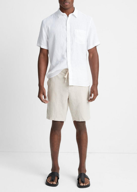 Hemp Drawstring Short in Shorts - PUMICE ROCK | VINCE Men