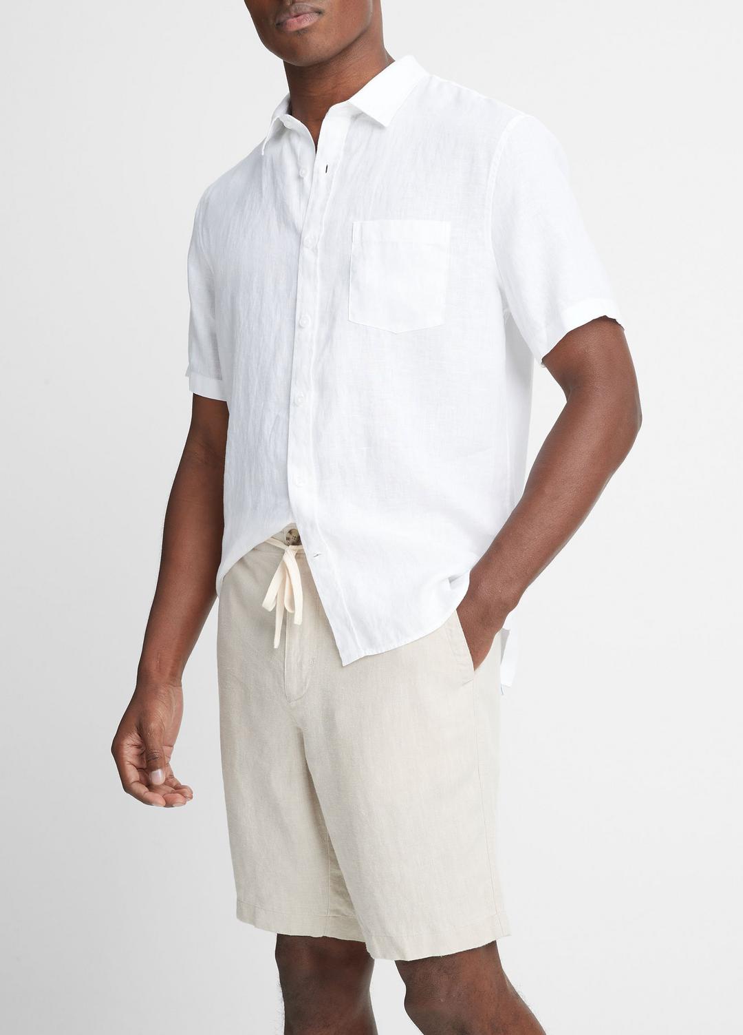 Hemp Drawstring Short in Shorts - PUMICE ROCK | VINCE Men