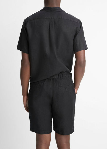 Hemp Drawstring Short in Shorts - BLACK | VINCE Men