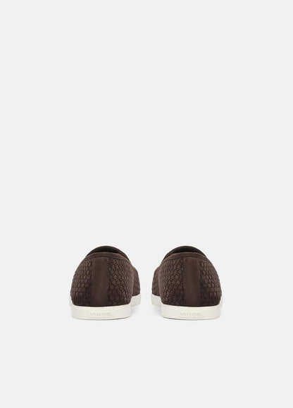 Sonoma Woven Suede Loafer in Loafers - COCOA BROWN | VINCE Men
