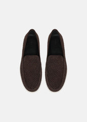 Sonoma Woven Suede Loafer in Loafers - COCOA BROWN | VINCE Men