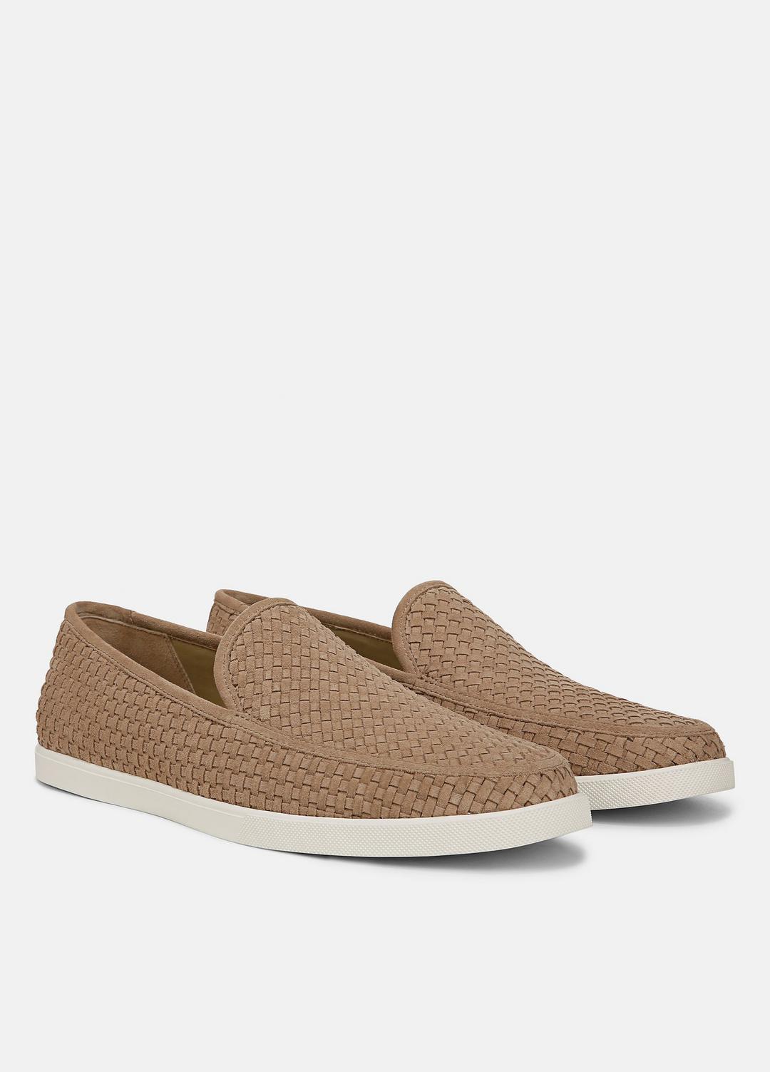Sonoma Woven Suede Loafer in Loafers - NEW CAMEL | VINCE Men