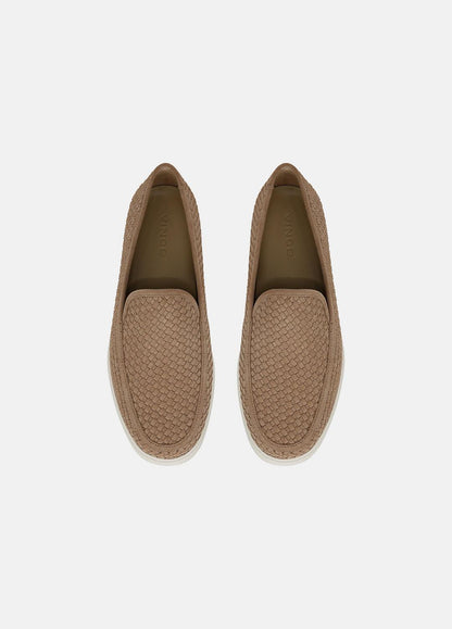 Sonoma Woven Suede Loafer in Loafers - NEW CAMEL | VINCE Men
