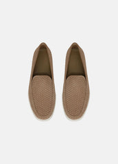 Sonoma Woven Suede Loafer in Loafers - NEW CAMEL | VINCE Men