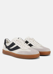 Oasis Leather Sneaker in Sneakers - MILK/NIGHT BLUE | VINCE Men