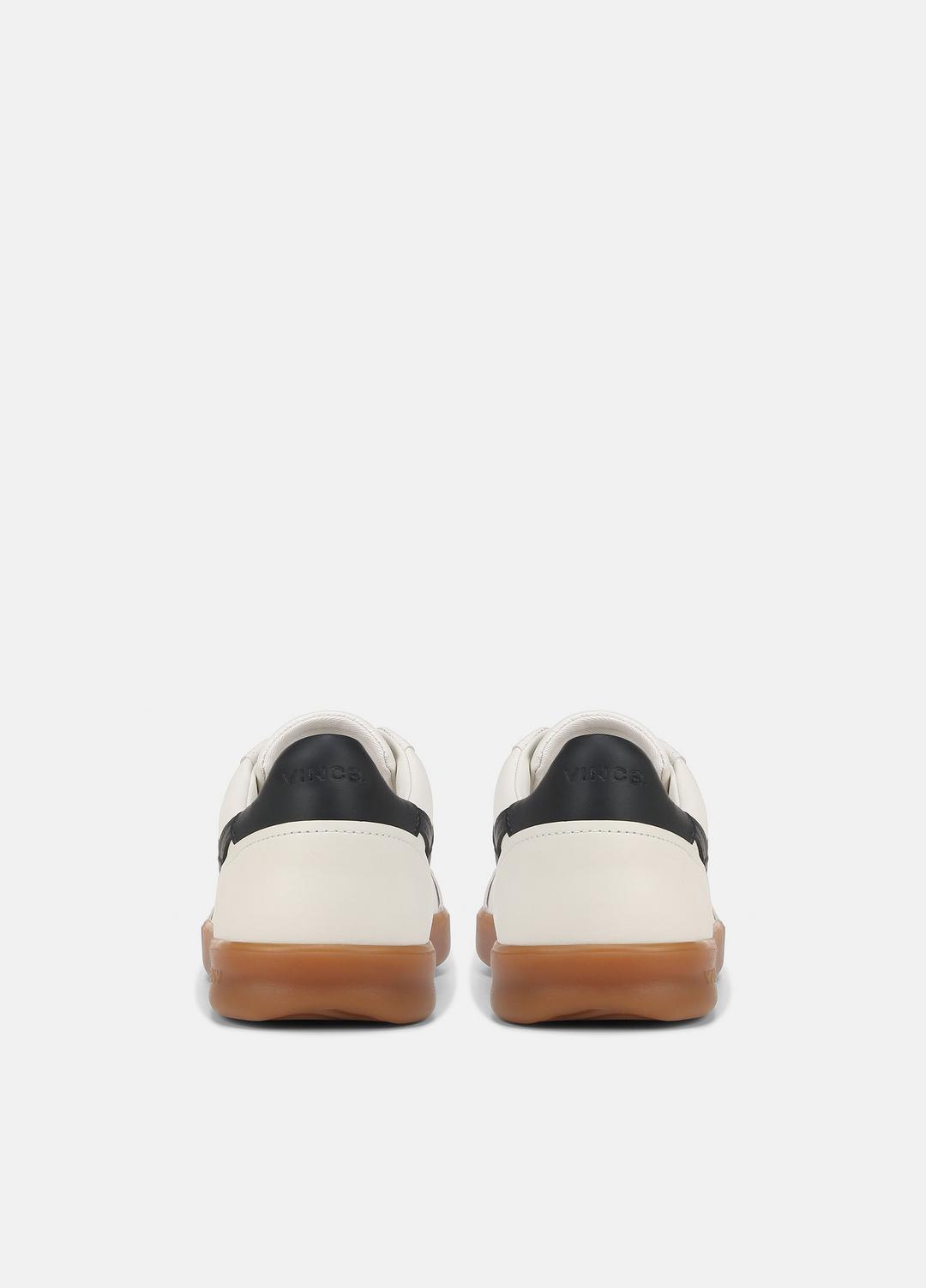 Oasis Leather Sneaker in Sneakers - MILK/NIGHT BLUE | VINCE Men