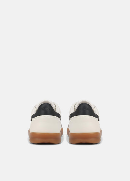 Oasis Leather Sneaker in Sneakers - MILK/NIGHT BLUE | VINCE Men