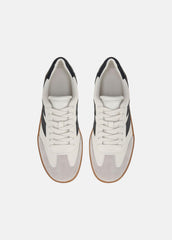 Oasis Leather Sneaker in Sneakers - MILK/NIGHT BLUE | VINCE Men