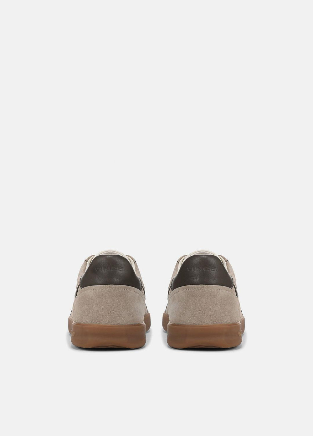 Oasis Contrast-Edge Suede & Leather Sneaker in Sneakers - SANDSTORM/COCOA BROWN | VINCE Men