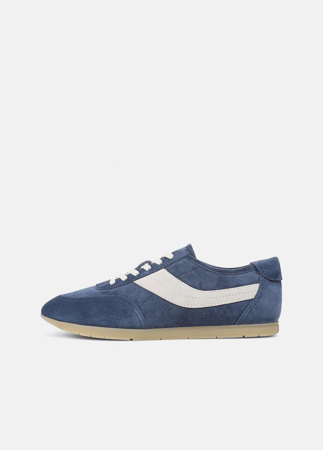LA Suede & Leather Runner Sneaker in Sneakers - HEATHER RIPPLE/HORCHATA | VINCE Men