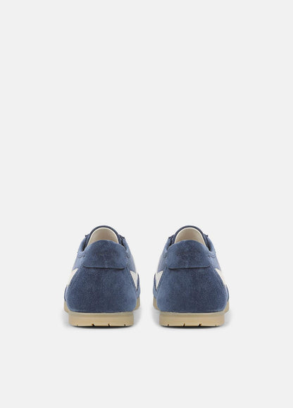 LA Suede & Leather Runner Sneaker in Sneakers - HEATHER RIPPLE/HORCHATA | VINCE Men