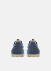 LA Suede & Leather Runner Sneaker in Sneakers - HEATHER RIPPLE/HORCHATA | VINCE Men