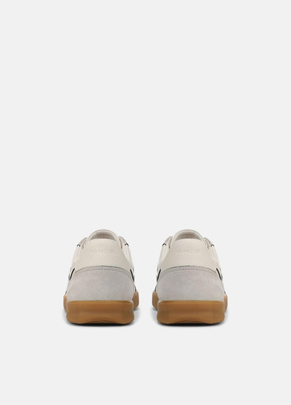 Oasis Contrast-Edge Leather & Suede Sneaker in Sneakers - HORCHATA/PEBBLE WHITE | VINCE Men