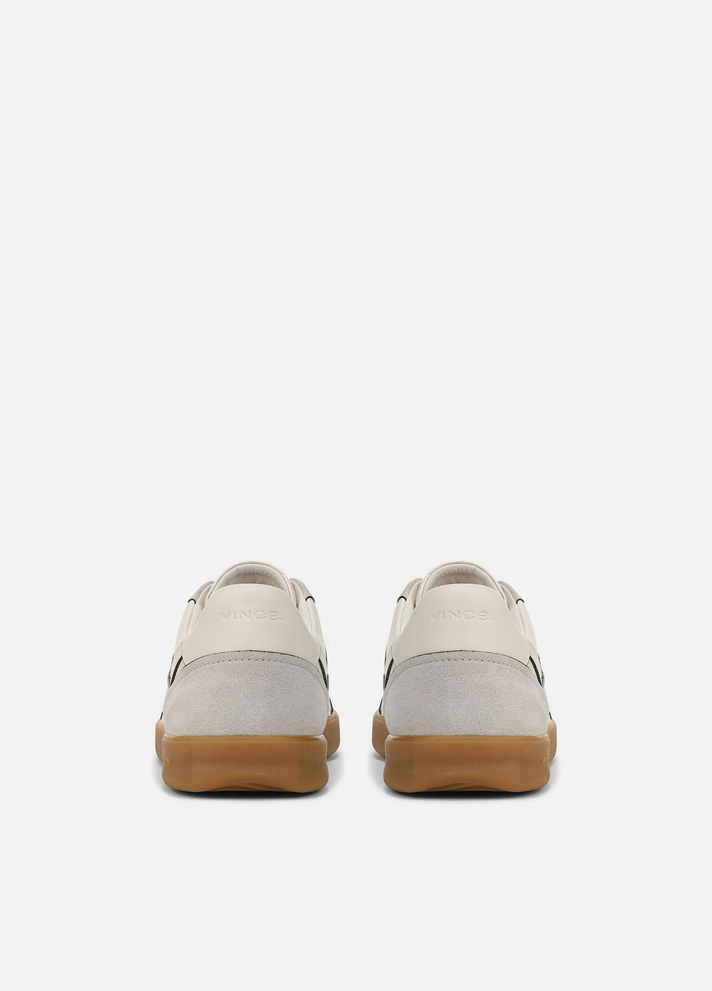 Oasis Contrast-Edge Leather & Suede Sneaker in Sneakers - HORCHATA/PEBBLE WHITE | VINCE Men