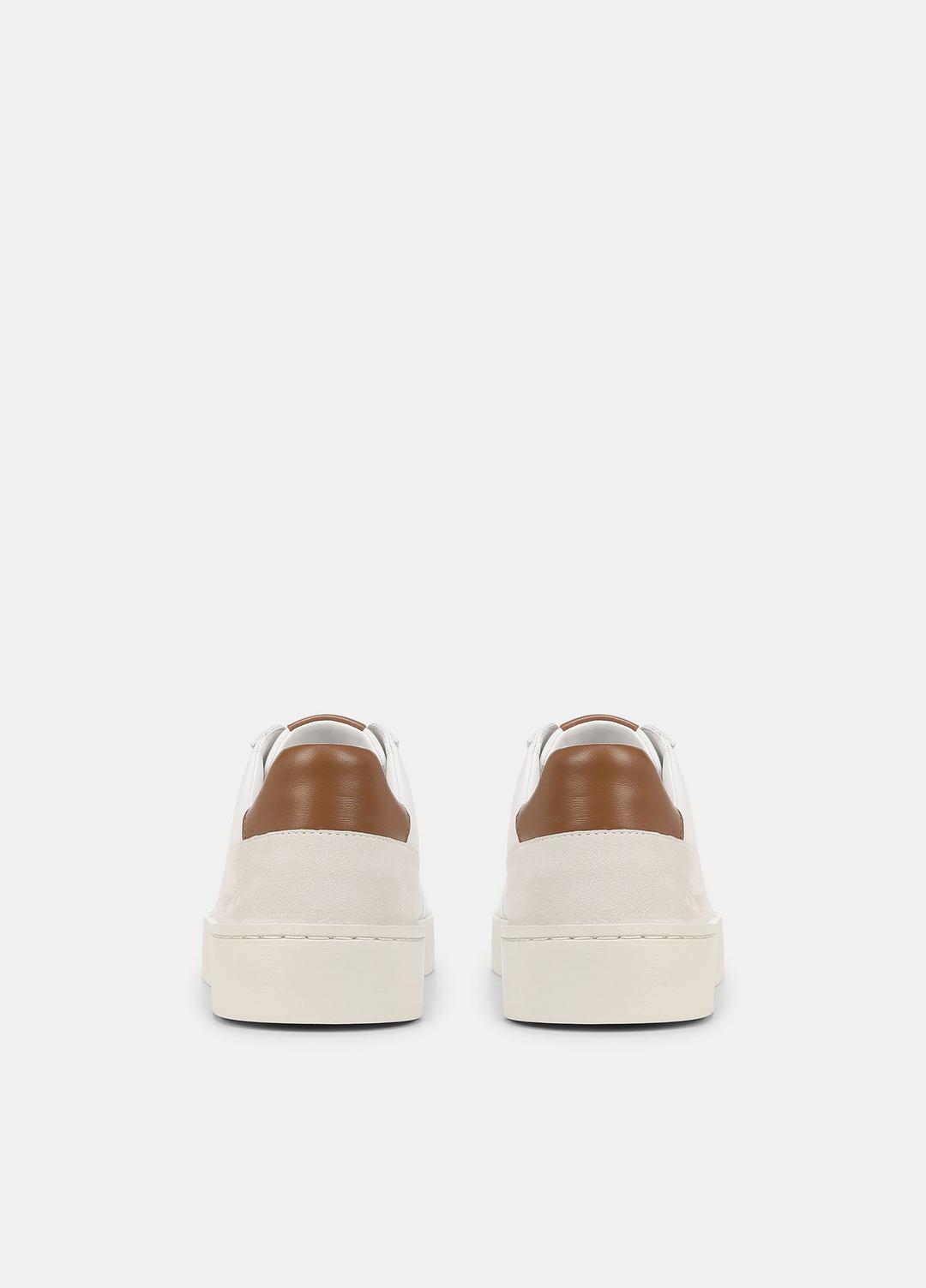 Peyton Leather Lace-Up Sneaker in Sneakers - CHALK WHITE | VINCE Men