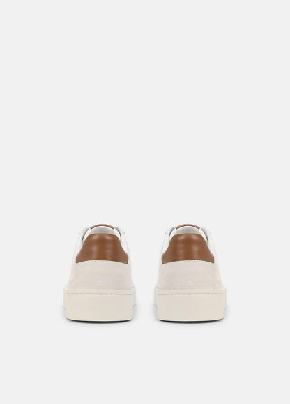 Peyton Leather Lace-Up Sneaker in Sneakers - CHALK WHITE | VINCE Men