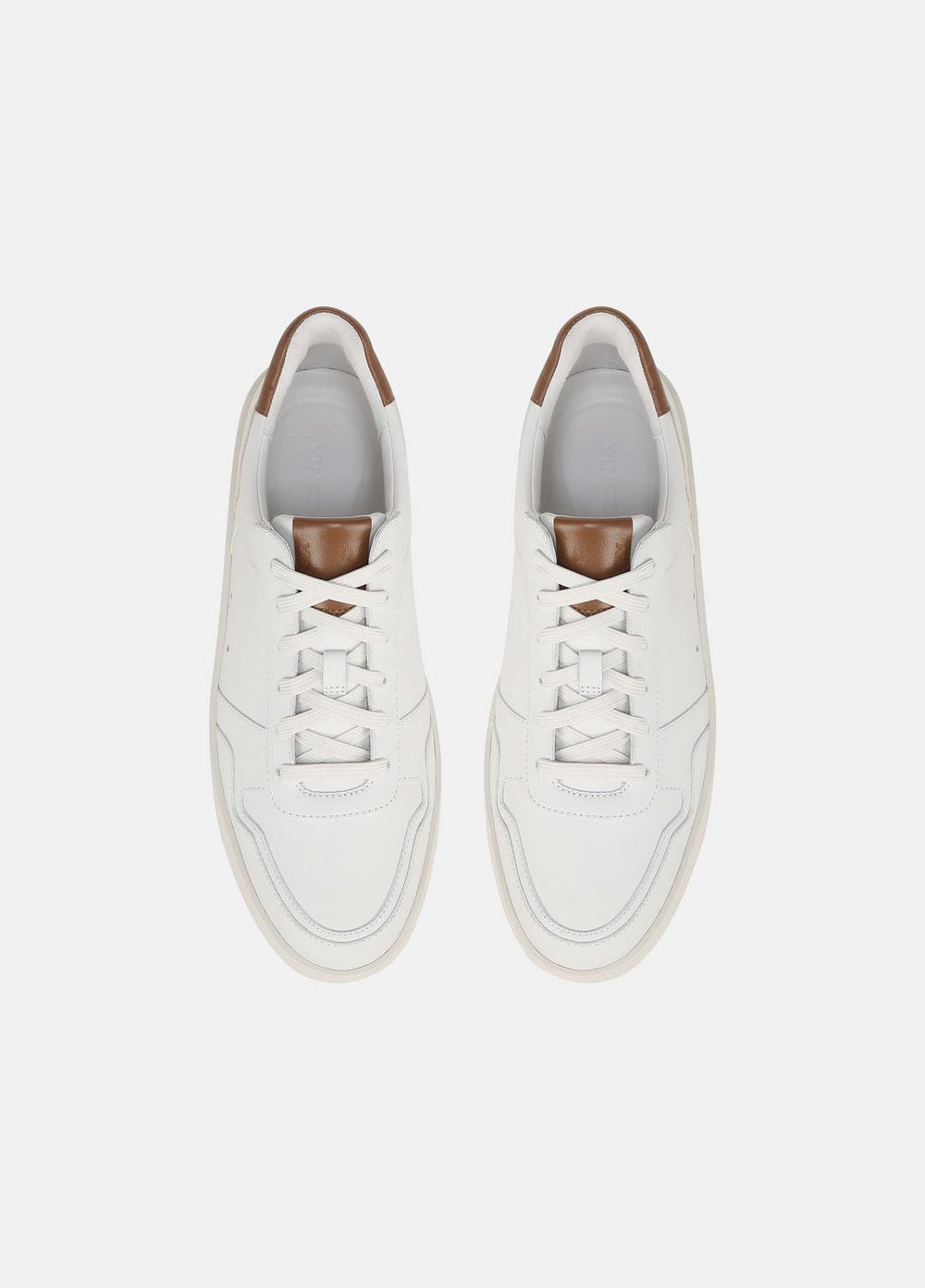 Peyton Leather Lace-Up Sneaker in Sneakers - CHALK WHITE | VINCE Men