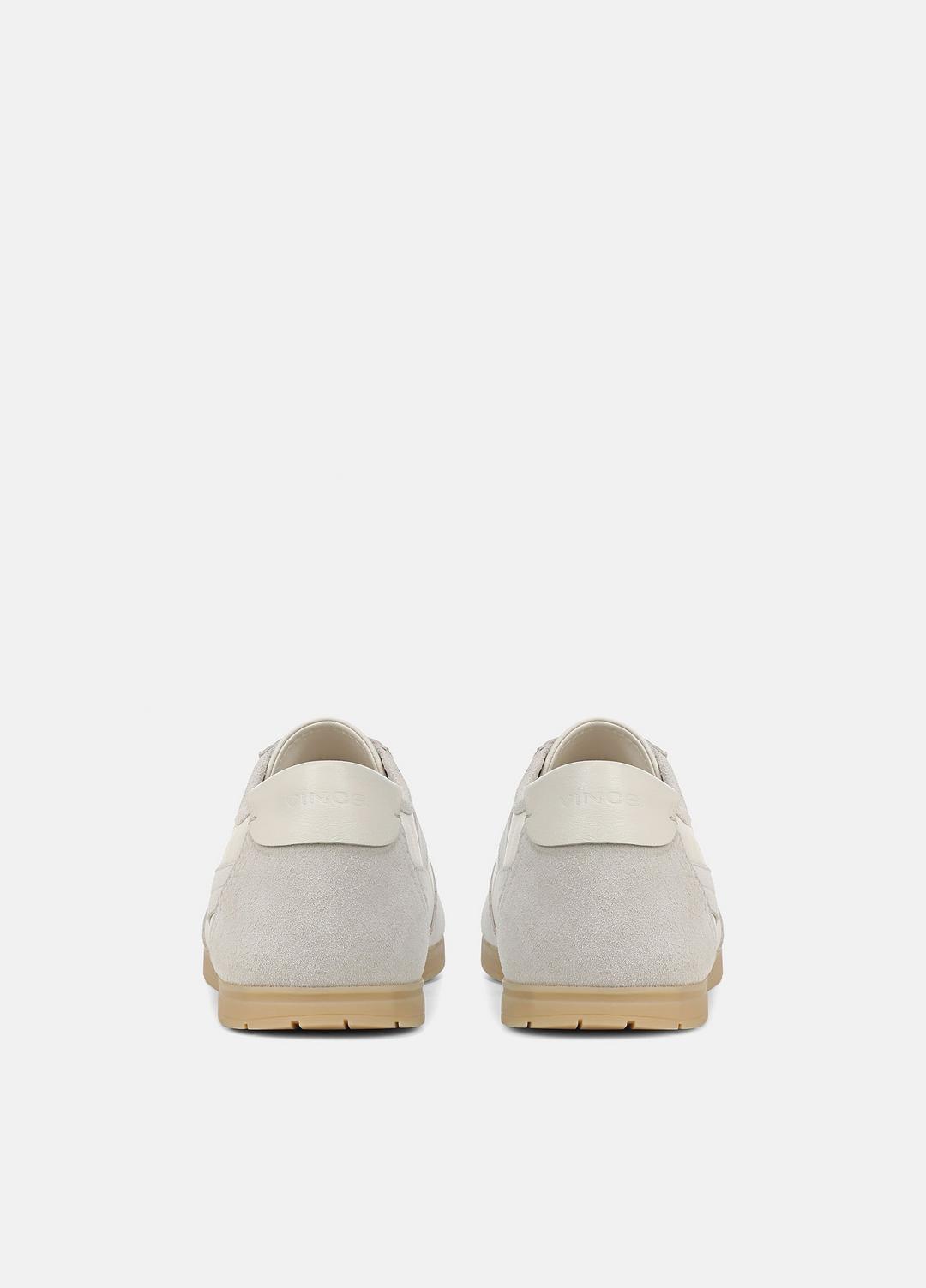 LA Leather & Suede Runner Sneaker in Sneakers - HORCHATA/PEBBLE WHITE | VINCE Men