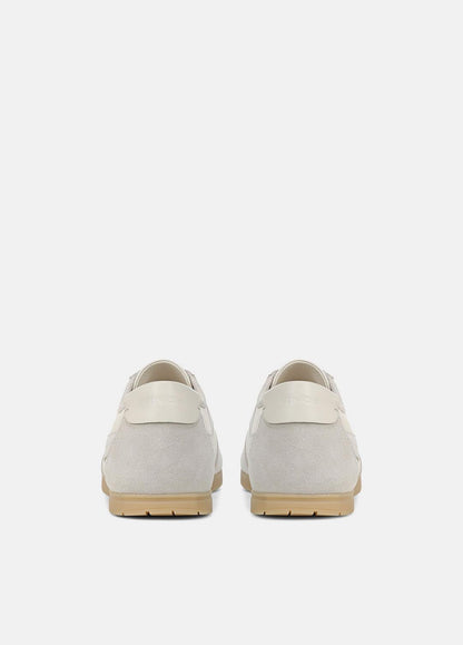 LA Leather & Suede Runner Sneaker in Sneakers - HORCHATA/PEBBLE WHITE | VINCE Men