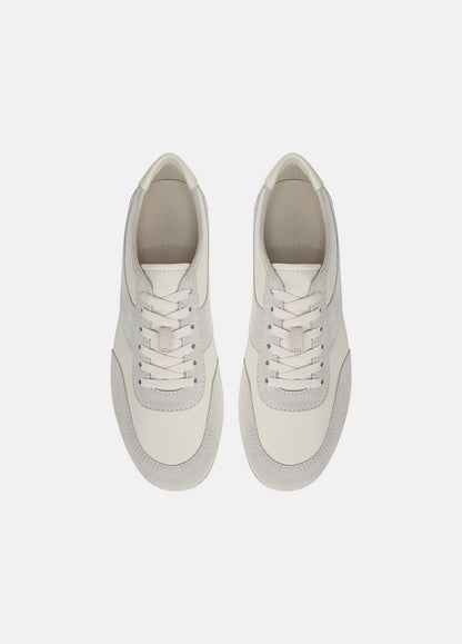 LA Leather & Suede Runner Sneaker in Sneakers - HORCHATA/PEBBLE WHITE | VINCE Men