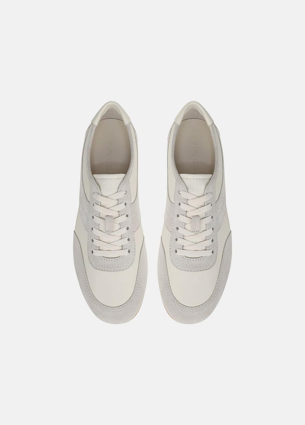 LA Leather & Suede Runner Sneaker in Sneakers - HORCHATA/PEBBLE WHITE | VINCE Men