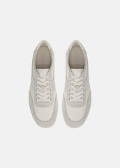 LA Leather & Suede Runner Sneaker in Sneakers - HORCHATA/PEBBLE WHITE | VINCE Men