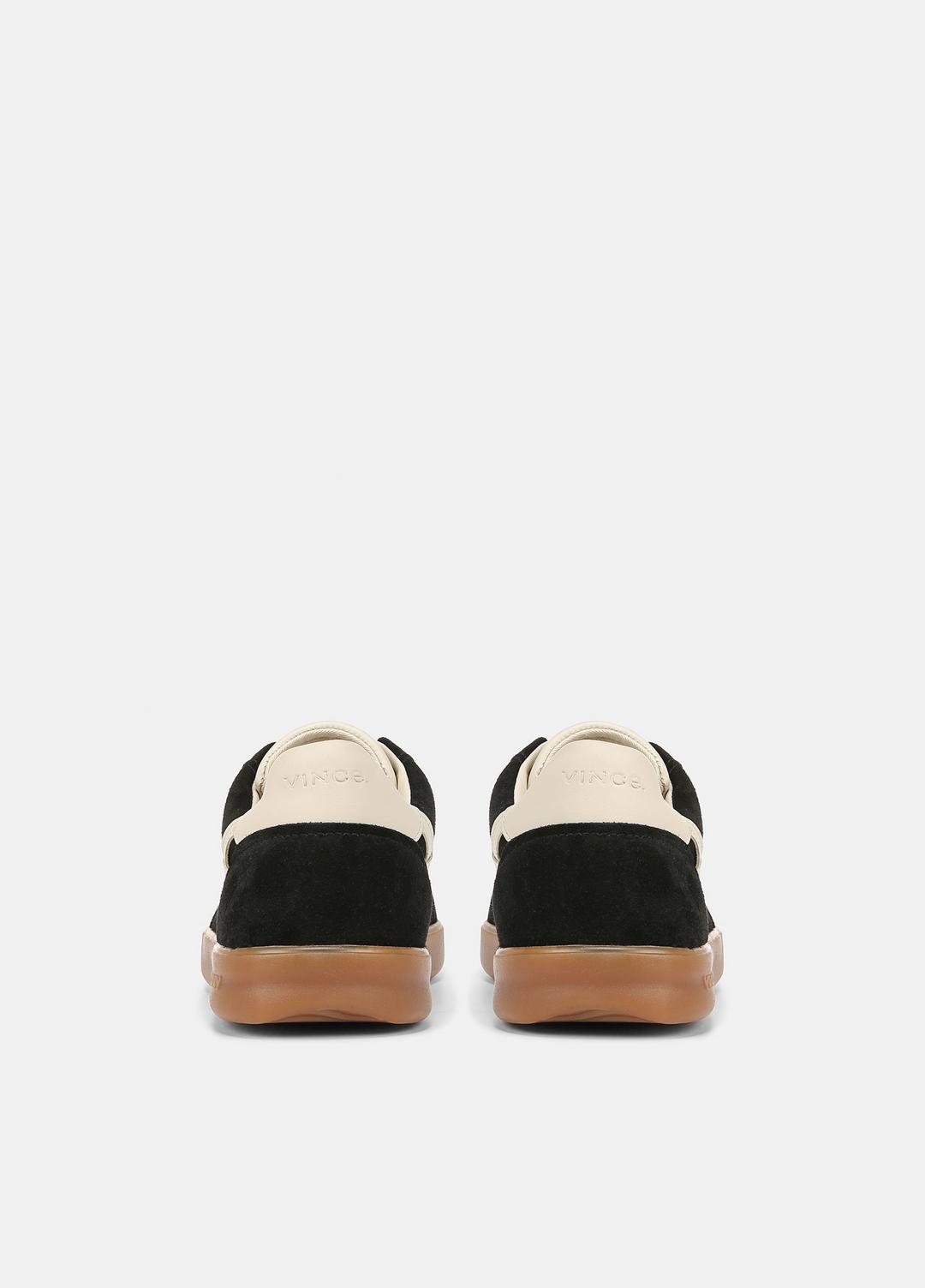 Oasis Leather Sneaker in Sneakers - BLACK | VINCE Men