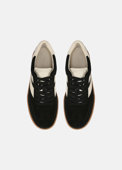 Oasis Leather Sneaker in Sneakers - BLACK | VINCE Men