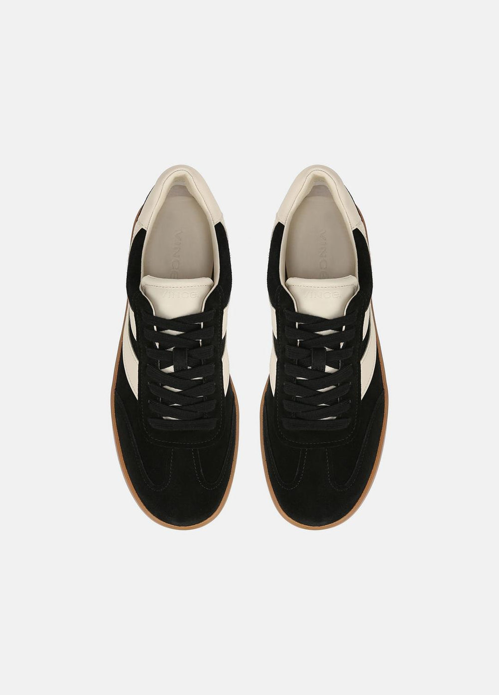 Oasis Leather Sneaker in Sneakers - BLACK | VINCE Men