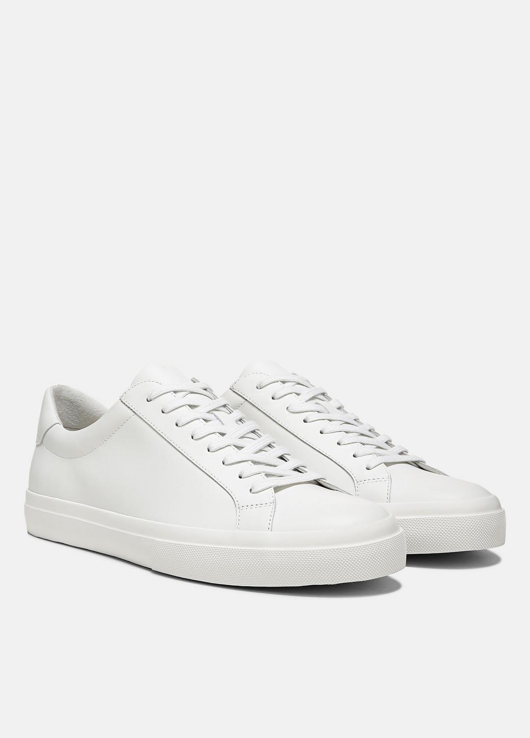 Fulton Leather Sneaker in Sneakers - WHITE | VINCE Men