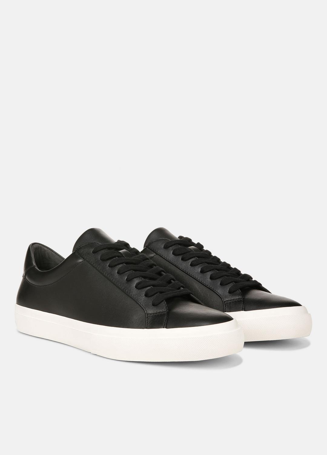 Fulton Leather Sneaker in Sneakers - BLACK | VINCE Men
