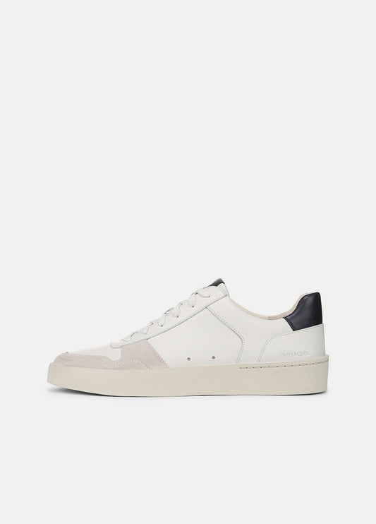 Peyton Leather Sneaker in Sneakers - CHALK WHITE/HORCHATA/NIGHT BLUE | VINCE Men