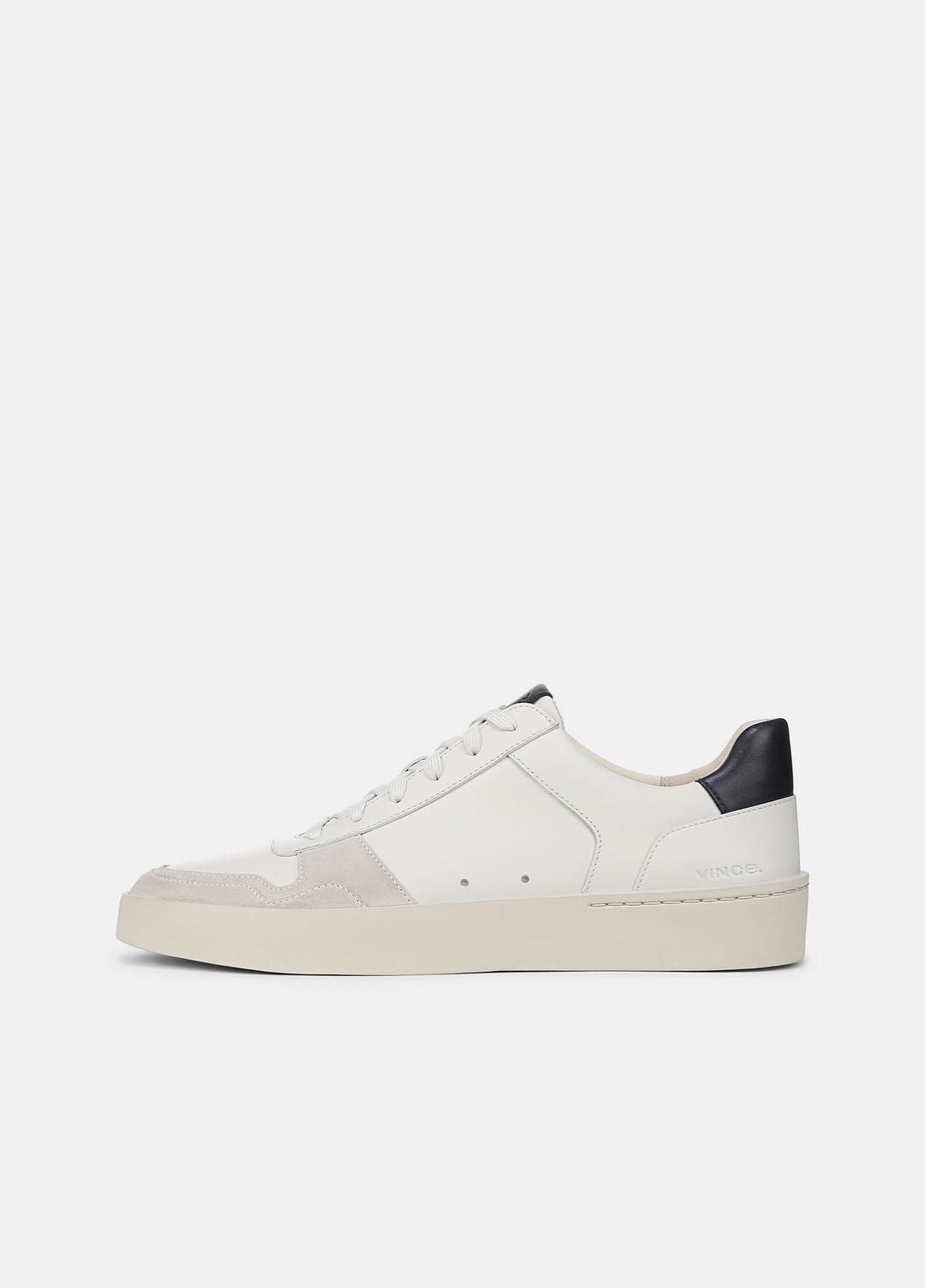Peyton Leather Sneaker in Sneakers - CHALK WHITE/HORCHATA/NIGHT BLUE | VINCE Men
