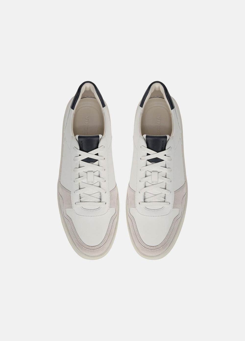 Peyton Leather Sneaker in Sneakers - CHALK WHITE/HORCHATA/NIGHT BLUE | VINCE Men