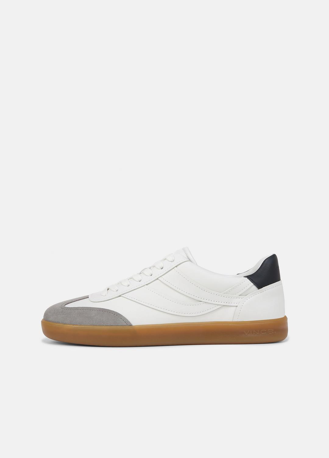 Oasis Leather Sneaker in Sneakers - CHALK WHITE | VINCE Men