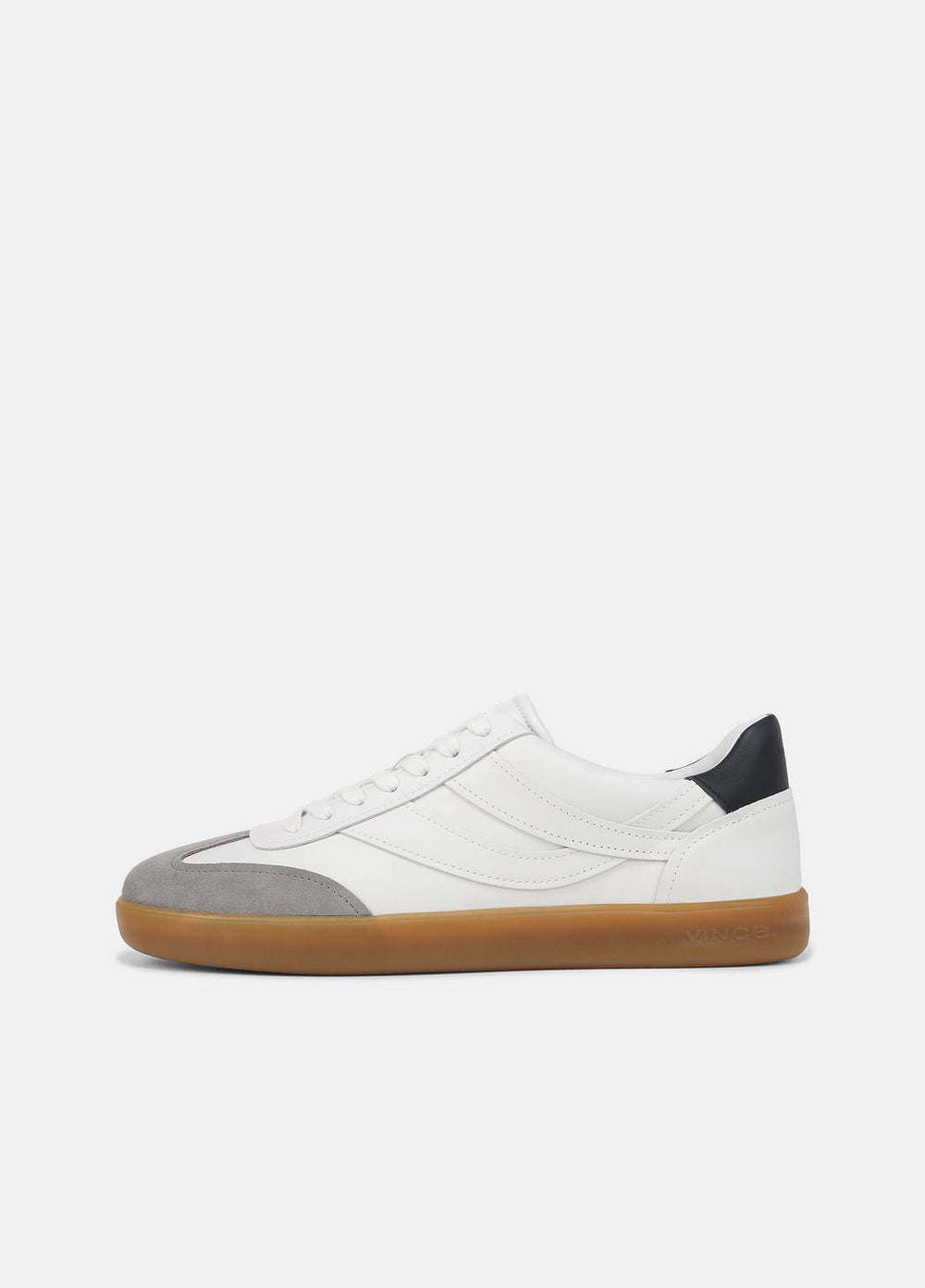 Oasis Leather Sneaker in Sneakers - CHALK WHITE | VINCE Men