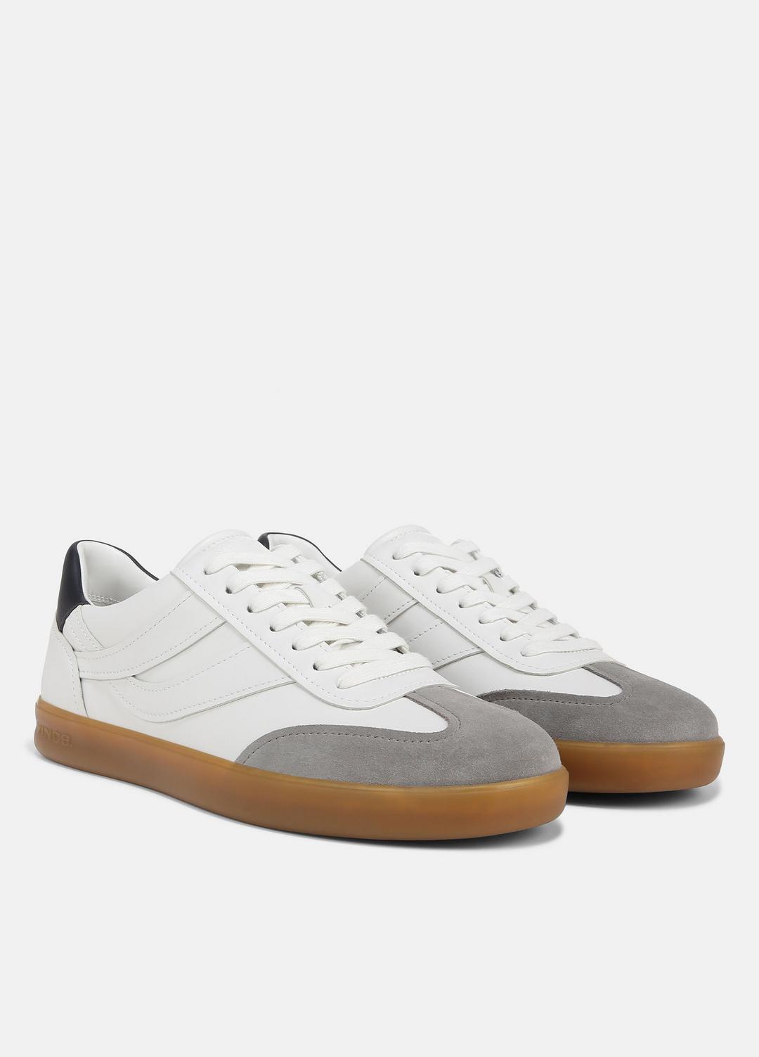 Oasis Leather Sneaker in Sneakers - CHALK WHITE | VINCE Men