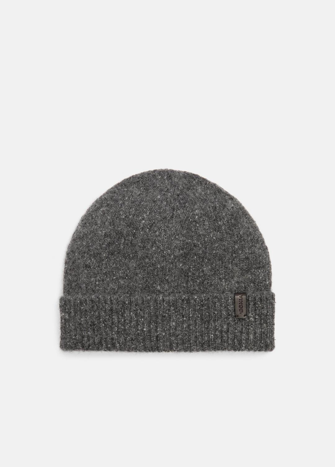 Donegal Cashmere Beanie in Scarves & Hats - HEATHER CHARCOAL | VINCE Men