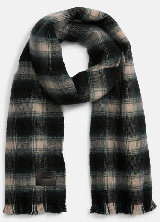 Brushed Plaid Wool Scarf in Scarves & Hats - COUNTRY RACER | VINCE Men