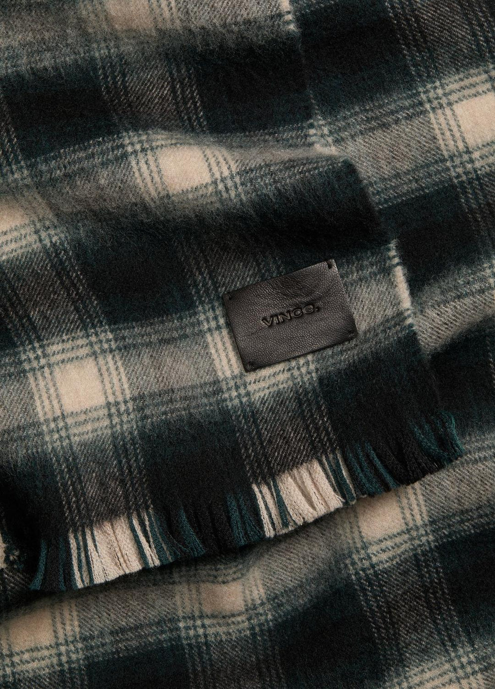 Brushed Plaid Wool Scarf in Scarves & Hats - COUNTRY RACER | VINCE Men