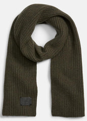Cashmere Shaker-Stitch Scarf in Scarves & Hats - HEATHER OLIVE | VINCE Men