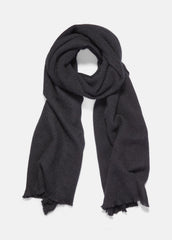 Herringbone Cashmere Scarf in Scarves & Hats - BLACK | VINCE Men