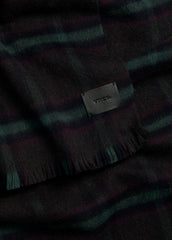 Brushed Holme Plaid Wool Scarf in Scarves & Hats - BROWN | VINCE Men