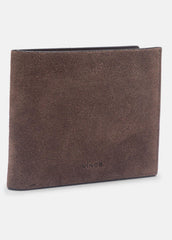 Suede Bifold Wallet in Bags - CHOCOLATE | VINCE Men